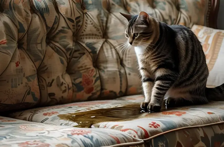 urine sur canapé, urine sur matelas, comment nettoyer l'urine sur tissu ?