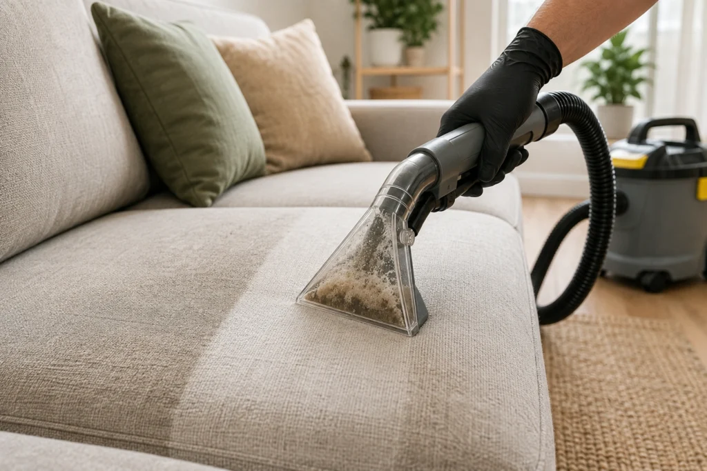 nettoyer-un-canape-en-tissu.webp Nettoyer un canapé en tissu avec un injecteur-extracteur